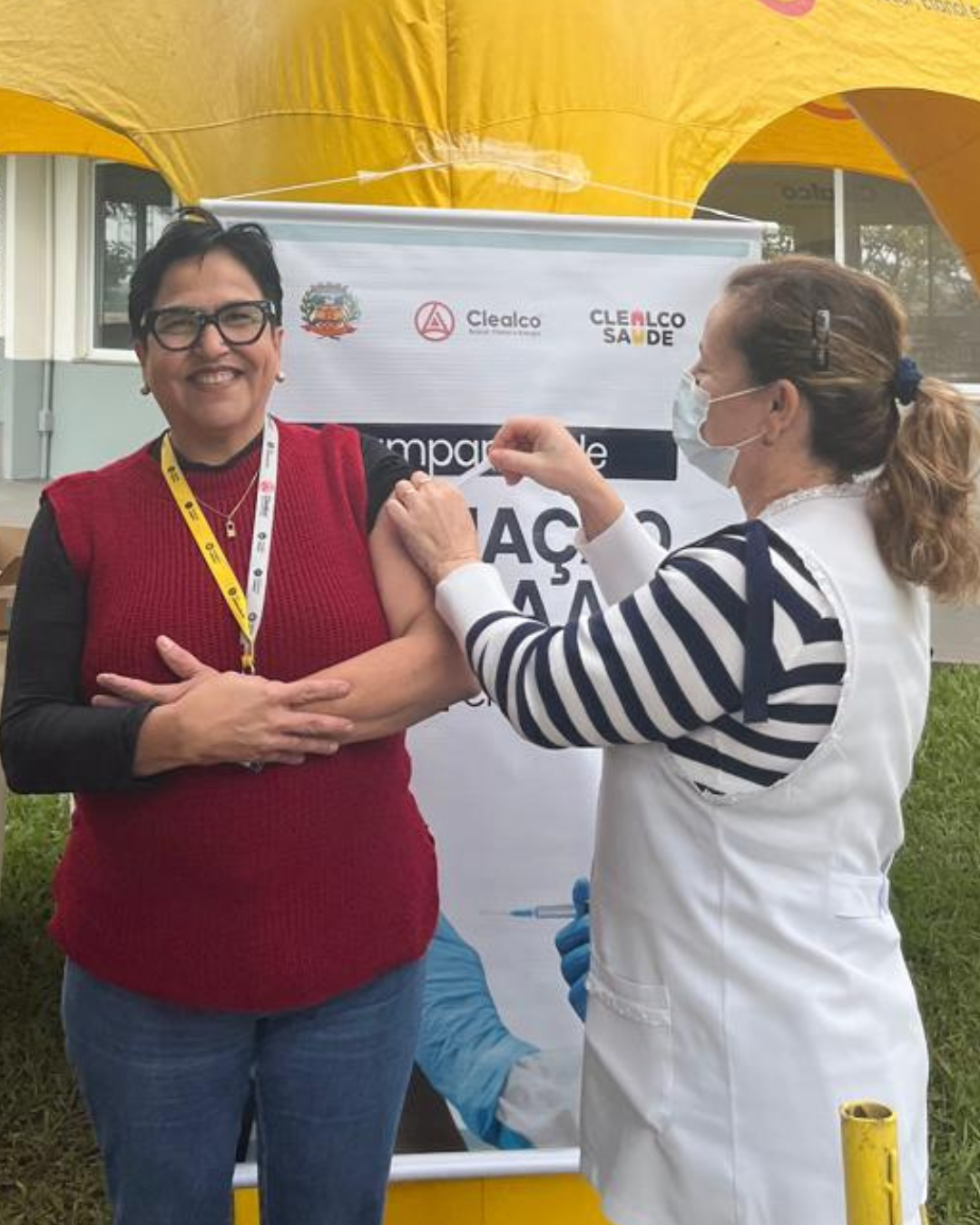 Campanha de Vacinação contra a Gripe exclusiva para colaboradores é realizada na unidade de Clementina